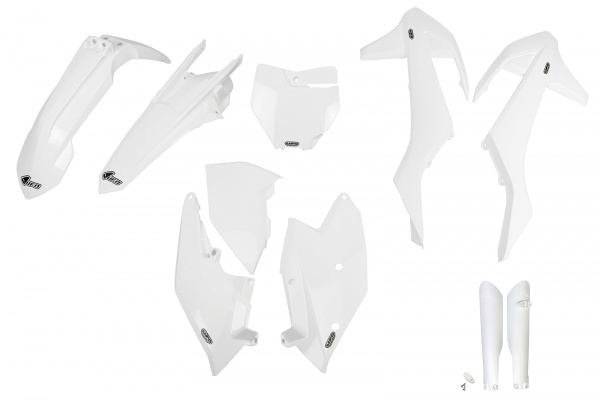 Full Plastic Kit white for Ktm SX 250 - SX 125 - SX 150 - SX-F 350 - SX-F 450 - SX-F 250 - XC-F 250 - XC-F 350 - XC-F 450 Full Plastic Kit white for Ktm SX 250 - SX 125 - SX 150 - SX-F 350 - SX-F 450 - SX-F 250 - XC-F 250 - XC-F 350 - XC-F 450